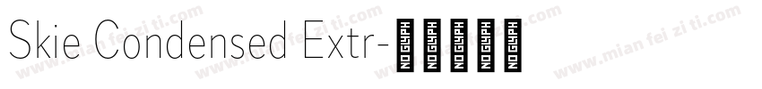 Skie Condensed Extr字体转换